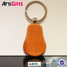 Promotion wooden keychain with engraving car logo